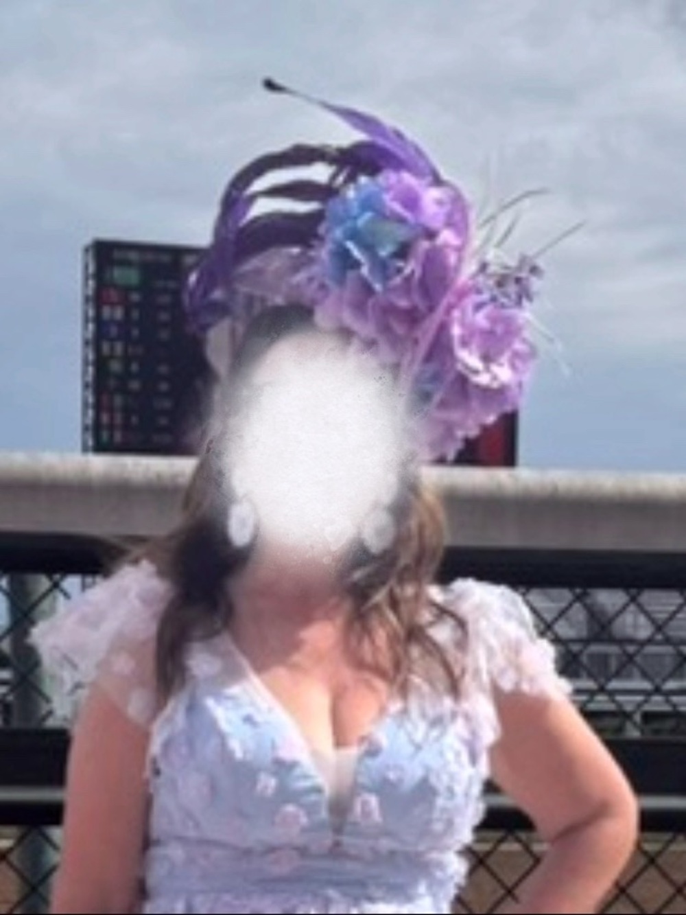 Lavender Floral Feather Fascinator Headpiece - Women Accessories